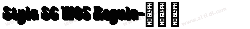 Styla SC W05 Regula字体转换 Styla SC W05 Regula字体转换